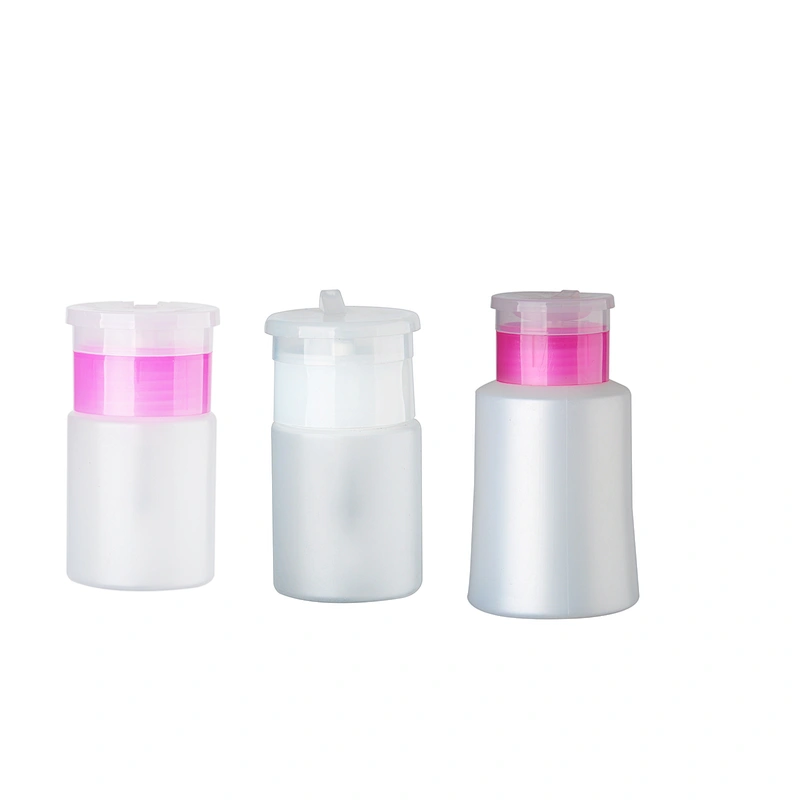 Nail polish remover bottle clear makeup remover pump bottles