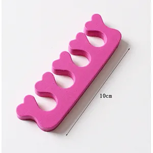 Hot sale colorful heart shape disposable toe separator