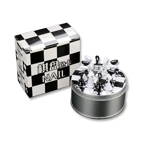 Japanese Chess Board Magnetic Crystal Nail Tip Practice Display Stand Set