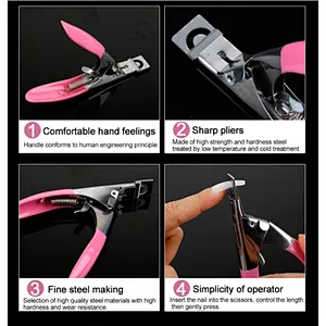 Acrylic Nail Tip Cutter Nail Manicure Products Acrylic Nail Clipper Tools