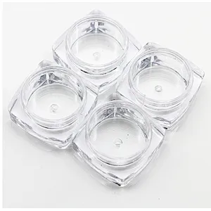 Nailprof hot sale 12pcs nail container epmty box jar for glitter powder acrylic powder