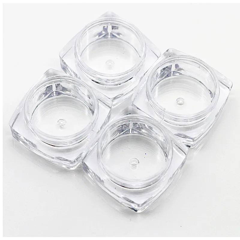 Nailprof hot sale 12pcs nail container epmty box jar for glitter powder acrylic powder