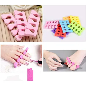Hot sale colorful heart shape disposable toe separator
