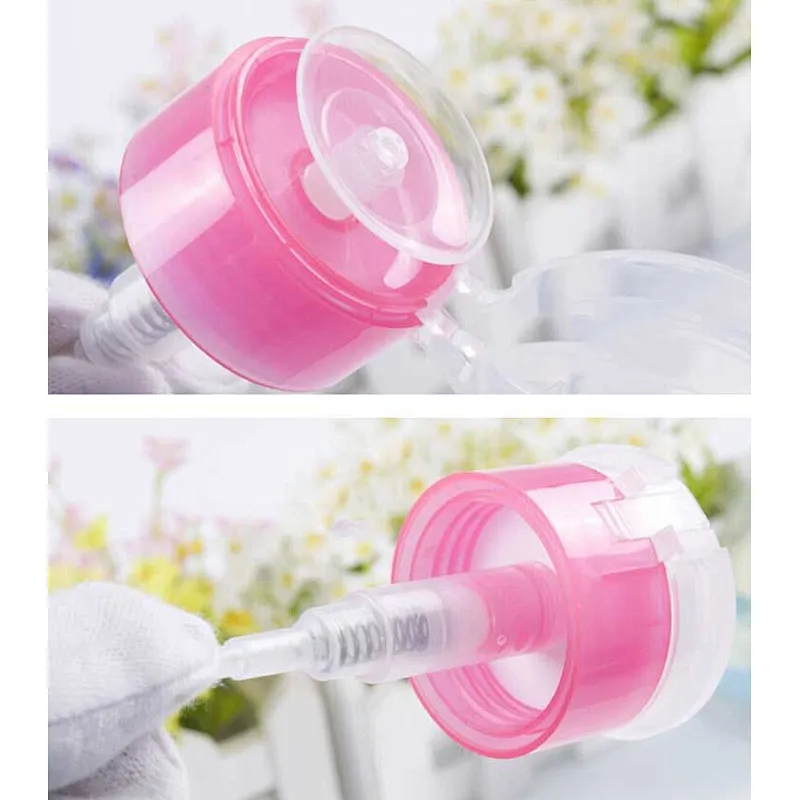 Nail polish remover bottle clear makeup remover pump bottles