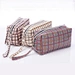 Wholesale NEW Designer Professional Cheap Travel Cotton Canvas Makeup Bag Custom Cosmetic Zipper Bag Canvas Make UP Bag