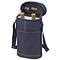 2 bottle divided wine cooler tote bag