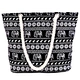Flower Pattern Canvas Tote Beach Bag Canvas Shoulder Handbag Stock