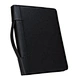 Black Tote Zippered Padfolio with Removable 3-Ring Binder