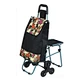 recycled custom carry trolley shopping bags with wheels