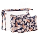 Wholesale New Design 3 set Custom Logo Transparency PVC Canvas Cosmetic Makeup Bags for Women Travel