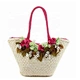 elegant straw beach bag