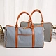 Women and Men Large Capacity Stripe Printing Polyester Travel Sports Gym Duffle Bag With Shoes Compartment