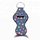 Fashion Neoprene Chapstick Holder Keychain