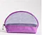 Mesh PVC Leather Cosmetic Bag