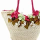 elegant straw beach bag