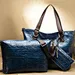 colorful patch leather shoulder bag