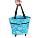 Foldable Rolling Shopping Bag with Wheels Folding Shopping Cart Trolley Shopping Bag