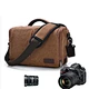 OEM Wholesale Outdoor Dslr camera Bag , Single Shoulder Reporter SLR Canvas Video Camera Bag