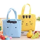 korean cartoon cute tote waterproof canvas lunch cooler bag