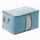 Quilted Cloth Blanket Fabric Quilt Storage Bag With Clear Window