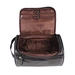 Custom LOGO Luxury Travel Hanging Promotional PU Leather Washing Bag Toiletry Bag for Men