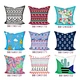 Funny Words Cotton Linen Pillow Case Throw