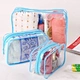 Eco-Friendly Clear Transparent PVC Cosmetic Bag waterproof Travel Organizer Makeup Bag Wash Cosmetic Bag Set