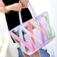 New Korean Style Transparent Candy-Colored Beach Bags Jelly crystal tote bag