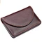 visiting pu leather business card holder withy flap cover