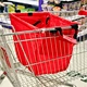 New Fahion 210D polyester supermarket shopping cart bag promotional grocery grab bag