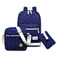 Backpack Multifunctional Computer Bag Soft Waterproof Minimalist  Strap Unisex Belt Anti Style Zipper