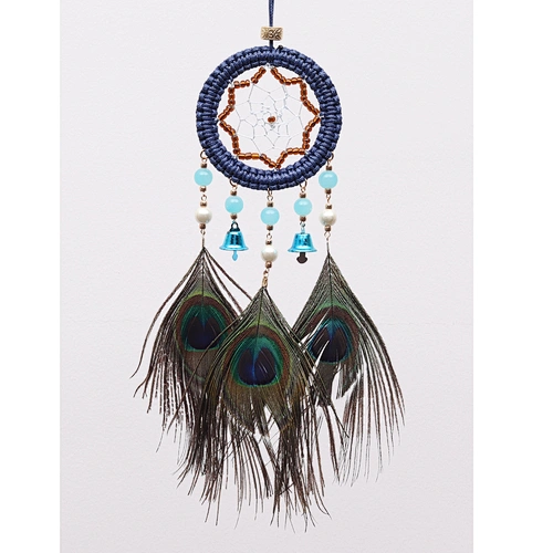 Hotsale India Peacock Feather Dream Catcher For Car Window Decoration