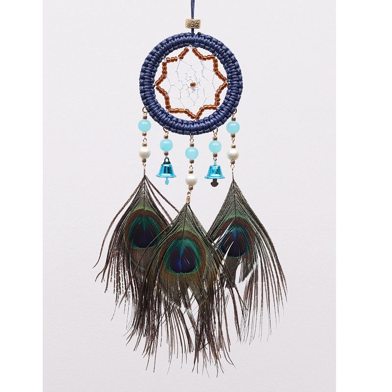 Hotsale India Peacock Feather Dream Catcher For Car Window Decoration