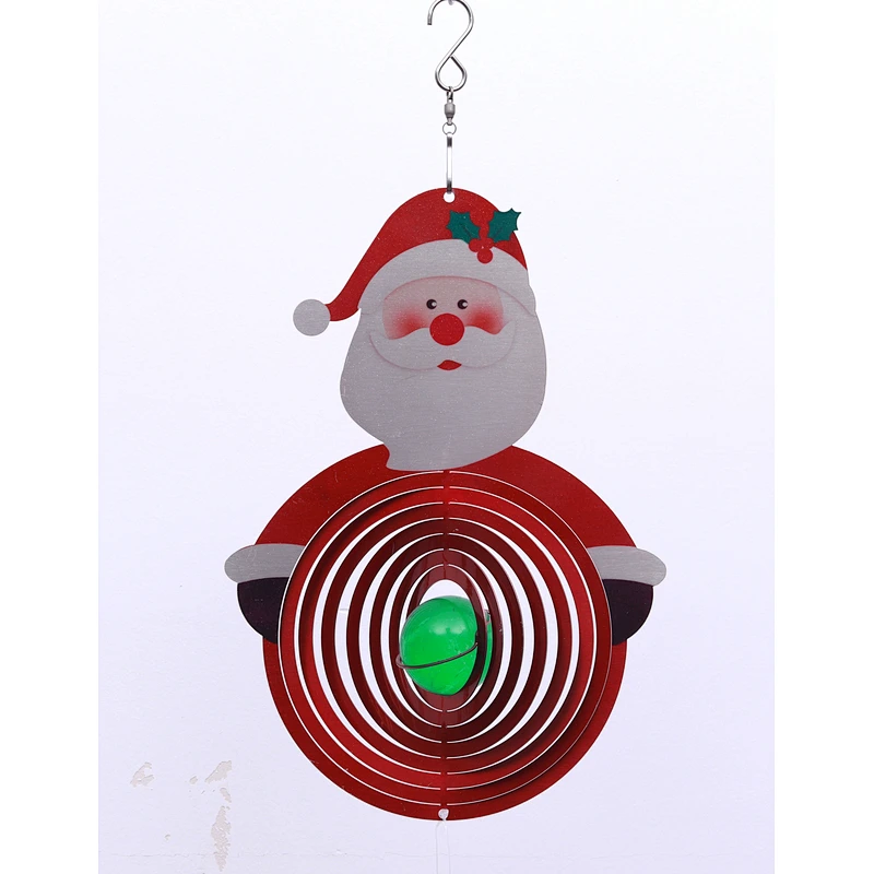 Snowman Wind Spinner With Sun Catcher