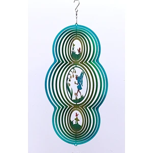 Stainless Steel Fairy Series Wind Spinner For Garden Decoration