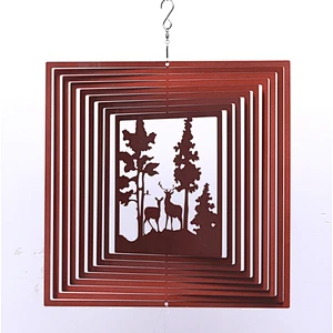 Copper Forest Wind Spinner For Garden Decoration