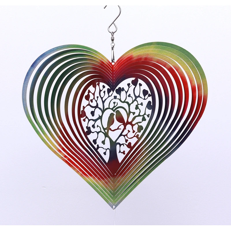 Lovebird Wind Spinner For Garden Decoration