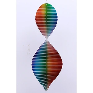 4Levels Rainbow Stainless Steel 3D Wind Spinner