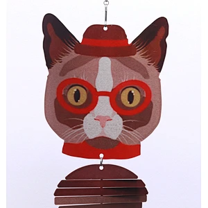 Professor Dog Wind Spinner For Garden Decoration
