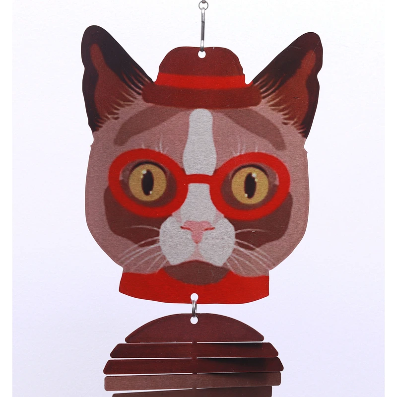Professor Dog Wind Spinner For Garden Decoration