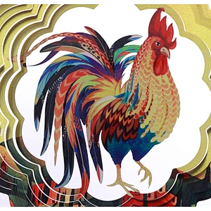 Rooster Wind Spinner For Home Decoration
