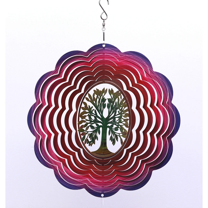 3D Tree Of Life Wind Spinner For Garden Decoration