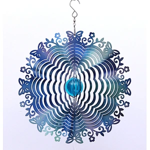 Gorgeous Butterfly Wind Spinner With Sun Catcher