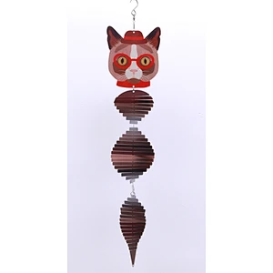 Professor Dog Wind Spinner For Garden Decoration