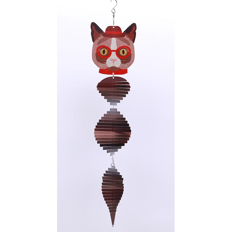 Professor Dog Wind Spinner For Garden Decoration