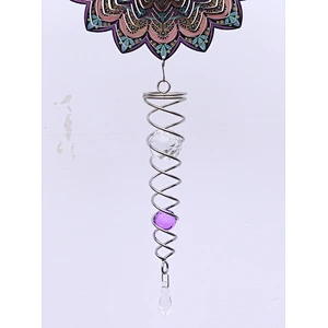 Gorgeous 3D Mandala Wind Spinner With Tail Spiral For Garden Decoration