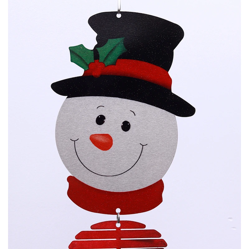 Hotsale Snowman Stainless Steel 3D Wind Spinner