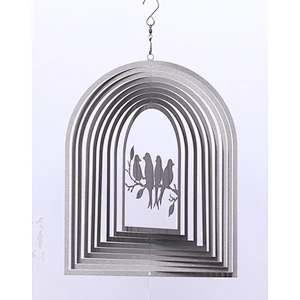 Bird Family Wind Spinner For Garden Decoration
