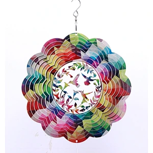 Hotsale Hummingbird Stainless Steel Wind Spinner For Garden Decoration Christmas Gifts