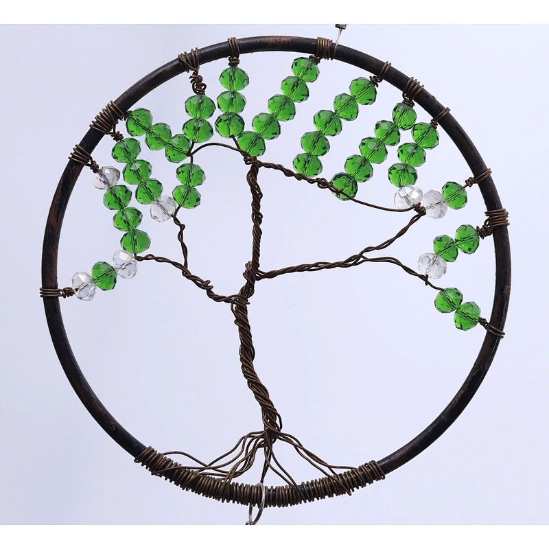 Tree Of Life Crystal Sun Catcher For Home Decoration